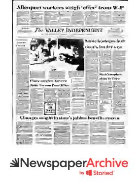Monessen Valley Independent Archives, Dec 8, 1979, p. 1