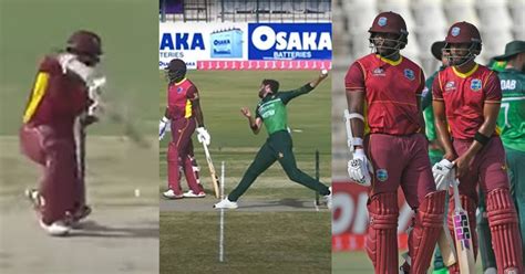 பாகிஸ்தான் - வெஸ்ட் இண்டீஸ் ஆட்டத்தில் ரிவ்யூ கேட்ட பந்துக்கு பதிலாக ...