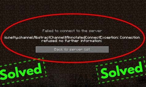 Image result for Connection Refused Error Minecraft