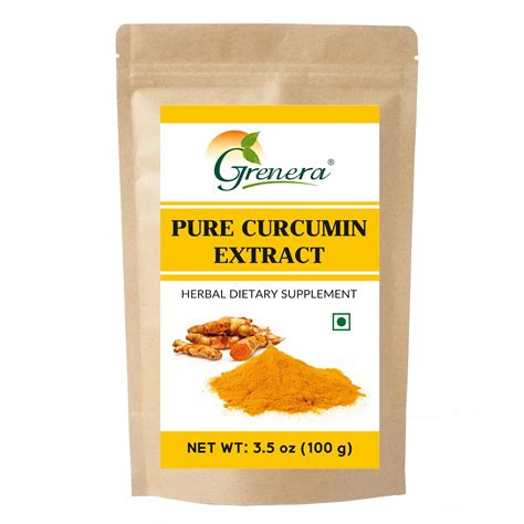 Grenera Pure Curcumin Extract Powder (Superior Turmeric Extract, 95% ...