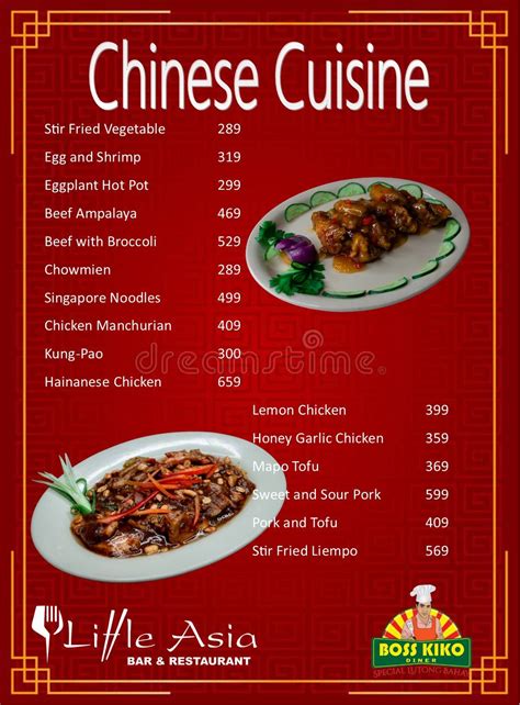 Menu at Little Asia Bar and Restaurant, General Trias