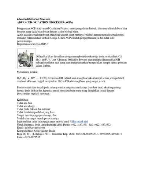 Image result for Advanced Oxidation Process Model