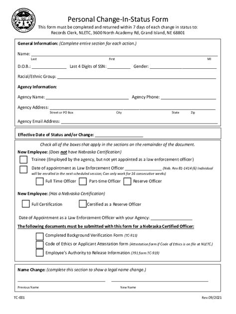 Fillable Online Nebraska Law Enforcement Training Center Forms Fax ...