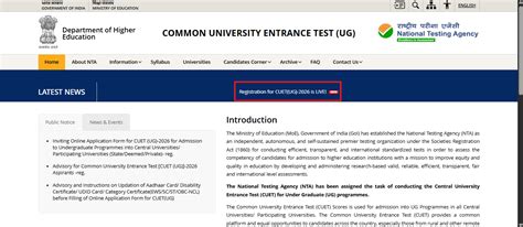CUET UG 2026 registration begins at cuet.nta.nic.in: Direct link to ...