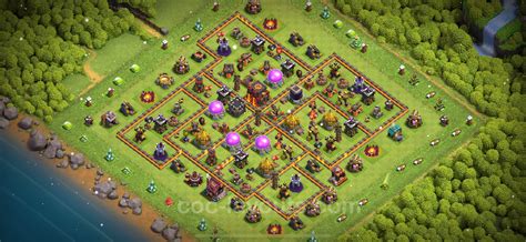 Farming Base TH10 with Link, Anti 3 Stars - Clash of Clans 2024 - Town ...