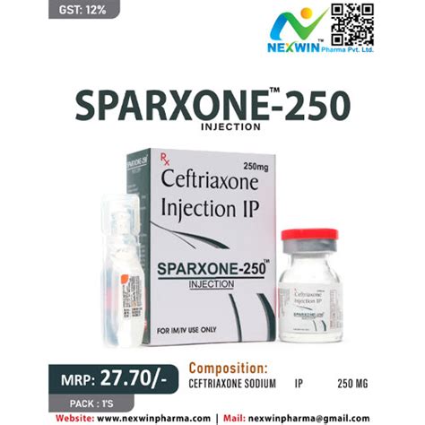 SPARXONE™-250MG INJECTION Nexwin Pharma Pvt. Ltd.