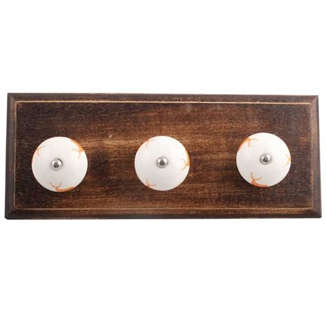 IndianShelf Handmade Standing Wall Hooks Rein Deer Coat Hangers Towel ...