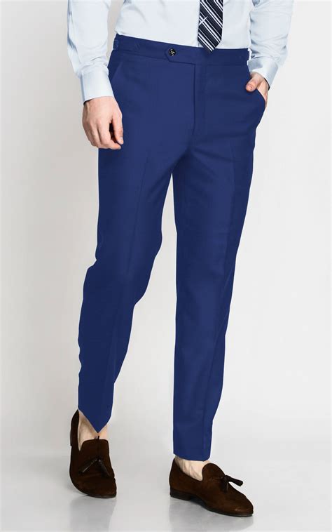 Royal Blue Wool Pants - A.i. Perfect Fits