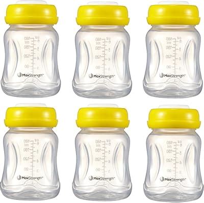 Max Strength Pro Breastmilk Bottles 6pc Set with Leak Proof Lids, India ...