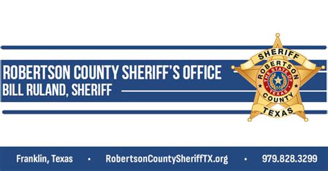 Jail Roster | Robertson County Texas Sheriff's Office