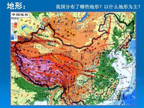 中国4大高原，4大盆地，3大平原，重要山脉的地理分布图-