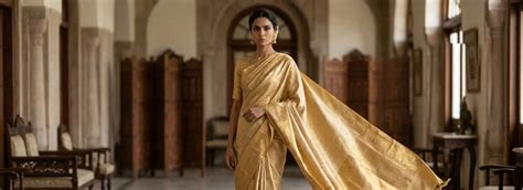 How to Drape a Saree Like Rekha | Gold Kanjeevaram Style Guide – Indidha