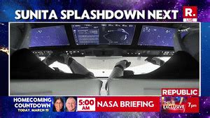 Sunita Williams Homecoming: First Visual of Dragon Spacecraft Brining ...