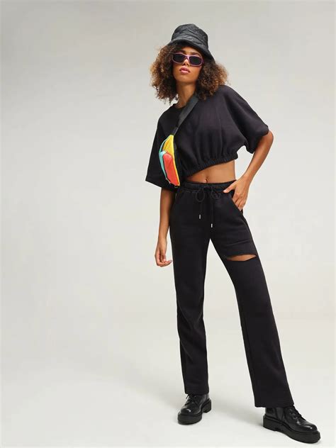 Boston Black Lounge Co-Ord Set - CAVA athleisure – CAVA Athleisure Pvt Ltd