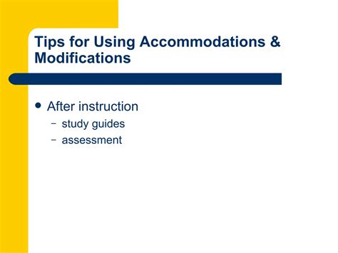 Accommodations vs. modifications | PPT