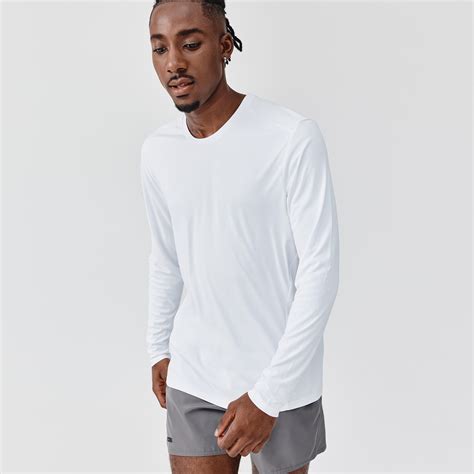 Men's Anti-UV Long Sleeved T-Shirt - White
