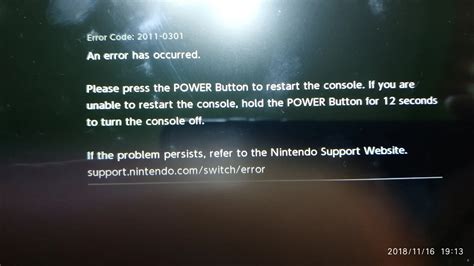 Image result for Nintendo Switch Error Screen