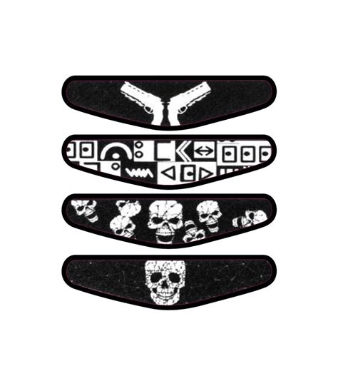 Elton n - 4 Led decal bar sticker set for dualshock 4 [video game ...