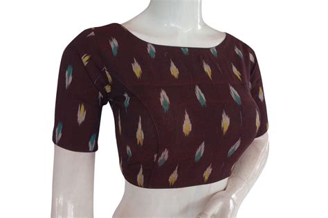 IKKAT Cotton Saree Readymade Blouse Collection Online – D3blouses
