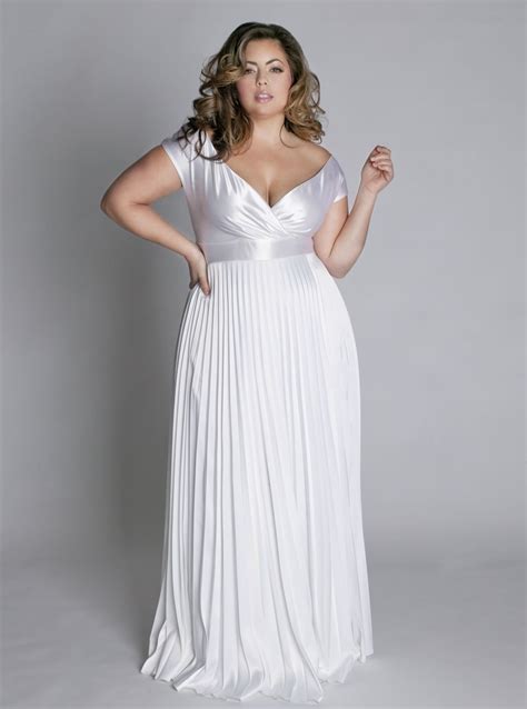 White Dresses Plus Size