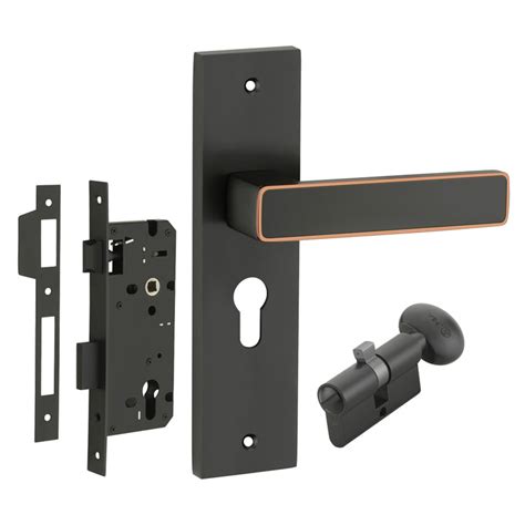 IPSA Clay Iris Handle Series on 10" CY Lockset with 60mm Coin and Knob