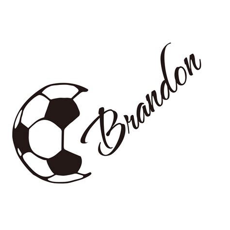 Buy Football Soccer PVC Wall Stickers Home Decors Removable Living Room ...