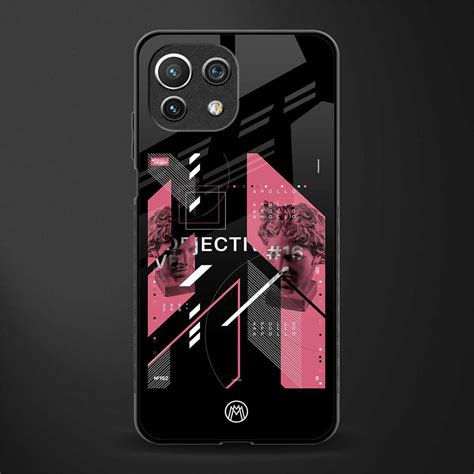 Apollo Project Aesthetic Pink And Black Glass Case for Mi 11 Lite ...