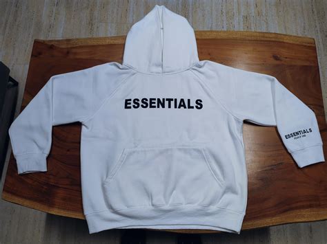 $33 Essentials FOG White Hoodie | 5'10 (178 Cms) | 155 Pounds (70 kilos ...