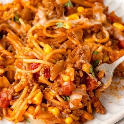 Mexican Spaghetti Recipe - Little Chef Within