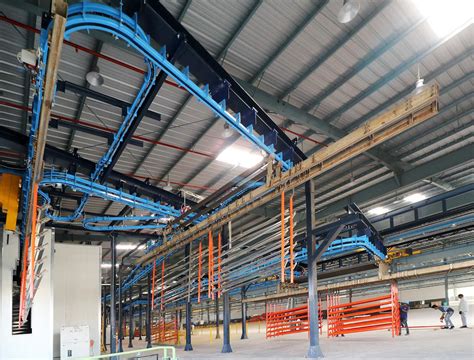 Overhead conveyor P&F XD45/59-02 - for metal parts painting line - CM