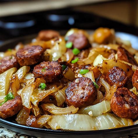 Southern Fried Cabbage with Smoked Sausage