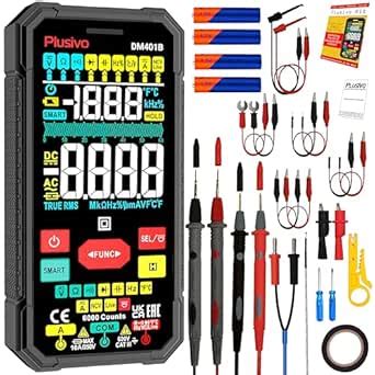 Multimeter 6000 Counts TRMS Digital Multimeter Smart Electrical Tester ...