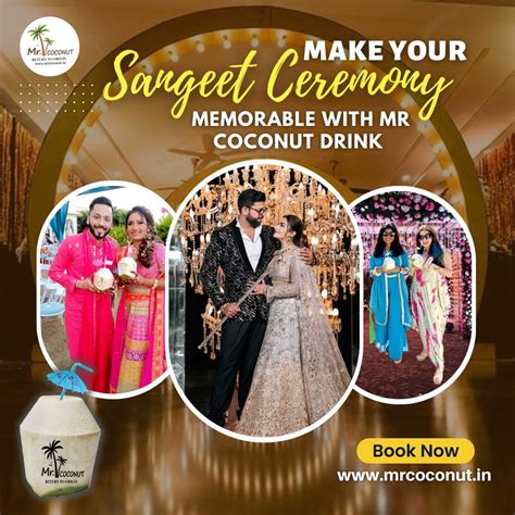 Make your Sangeet Celebration Memorable with Customized Coconuts!