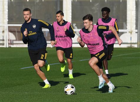 📸 First team train ahead of Standard Liege | Gallery | News | Arsenal.com