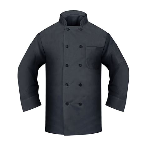 10 Button Long Sleeve Classic Red Chef Coat, Fame C10P