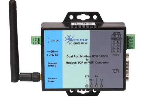 Protocol Converters - SC10MK2 W X E Dual Modbus RTU to ModbusTCP + WiFi ...