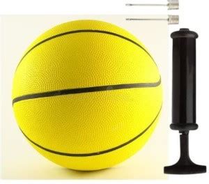 METROL Yellow Rubber Basketball With Pump Pin Basketball Kit - Buy ...