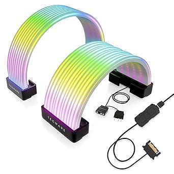 TECWARE Flex RGB Cable Cover Kit | Compatible with 24-Pin Motherboard ...