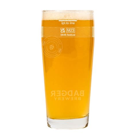 Half Pint Badger Beer Glass | Official Badger Pub Glasses