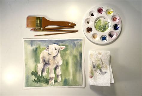 Watercolors Made Easy: Lamb, Red Chair Farm LLC, Canby, April 30 2023 ...