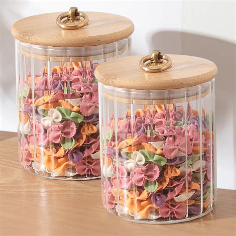 Buy USHA SHRIRAM Borosilicate Containers with Wooden Lid (530ml - 2Pcs ...