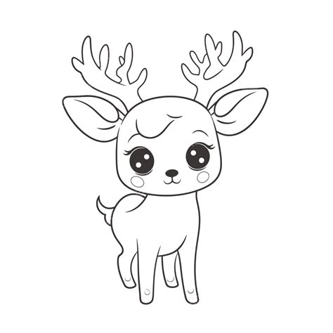 Free Printable Baby Deer Coloring Pages