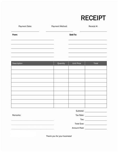 Image result for Receipt Template