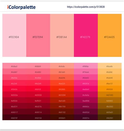 Coral Pink Color Color Palette: Living Coral — Paper Heart Design