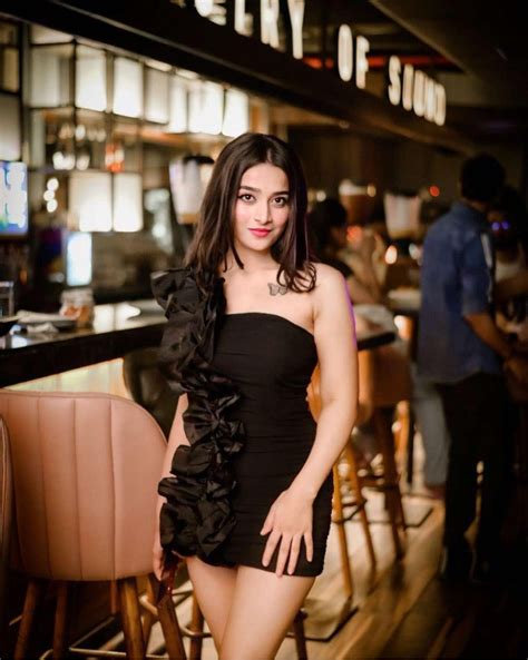 Ondine one-shoulder ruffled black dress