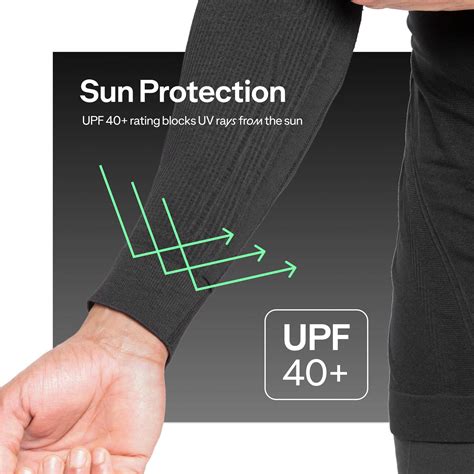 Adult Sun Protective Compression Top Full Sleeve Black