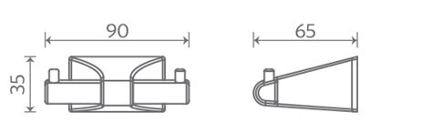 DOUBLE ROBE HOOK :: Collection of SBA 5004 | Sifon