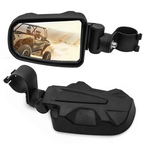RANSOTO 1.75 inch UTV Offroad Side View Mirror for RZR Mirror Break Awa ...