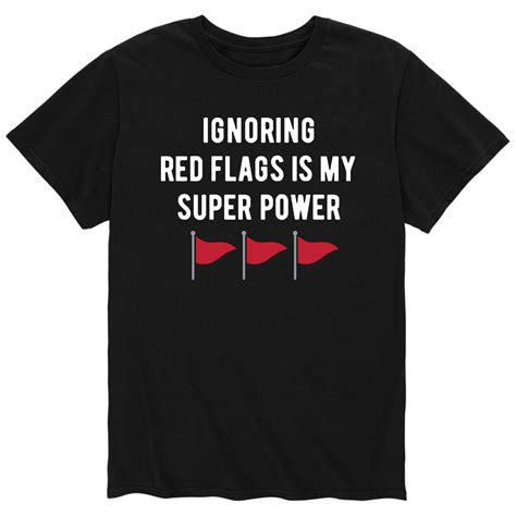 Instant Message - Red Flag Meme - Men's Short Sleeve Graphic T-Shirt ...