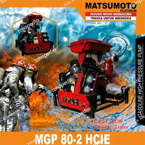 Promo Pompa Pemadam Matsumoto MGP 80-2 HCIE / Gasoline Fire Pump Heavy ...